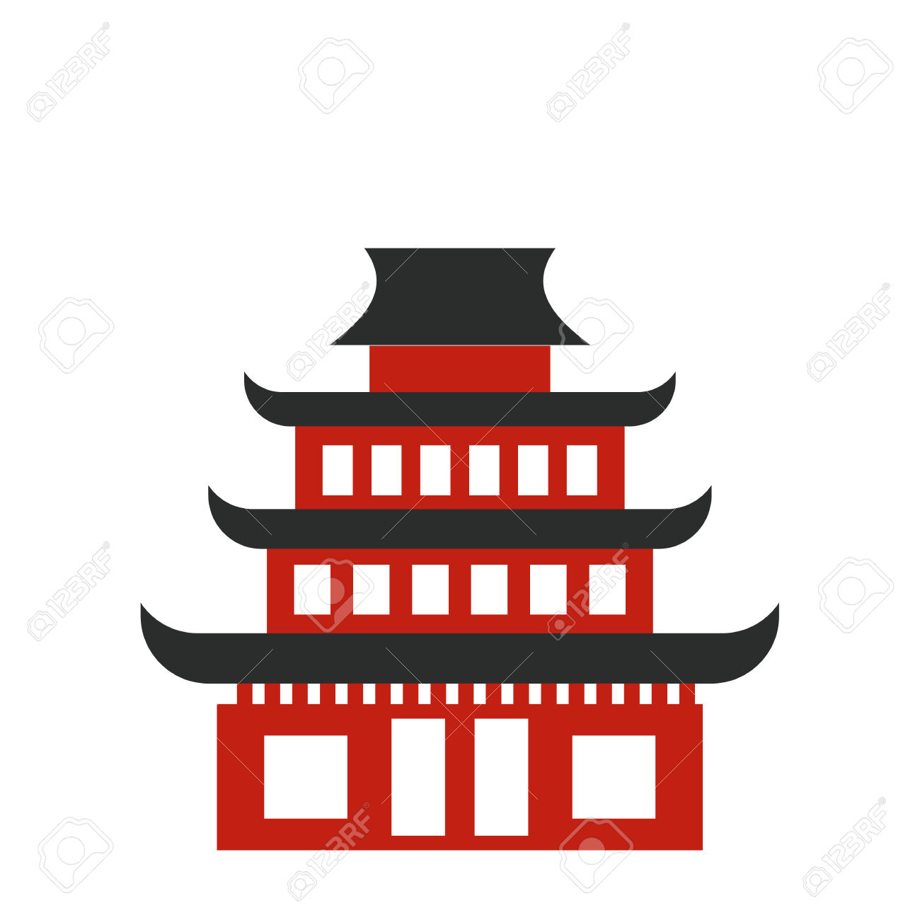 1300x1300 Pagoda Clipart Chinese Temple