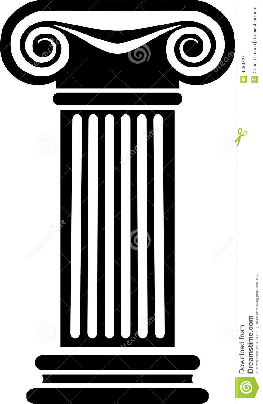 848x1300 Temple Clipart Greek Pillar