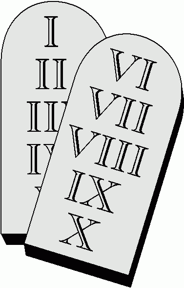 377x588 Ten Commandments Clipart