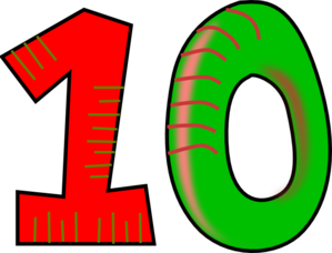 299x228 Ten Red Green Clip Art
