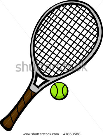 353x470 Tennis Racket And Ball Clipart