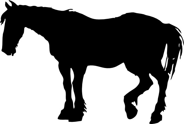 600x403 Tennessee Walking Horse Silhouette Free Vector Download (6,255