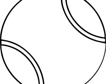 340x270 Tennis Ball Decal Etsy