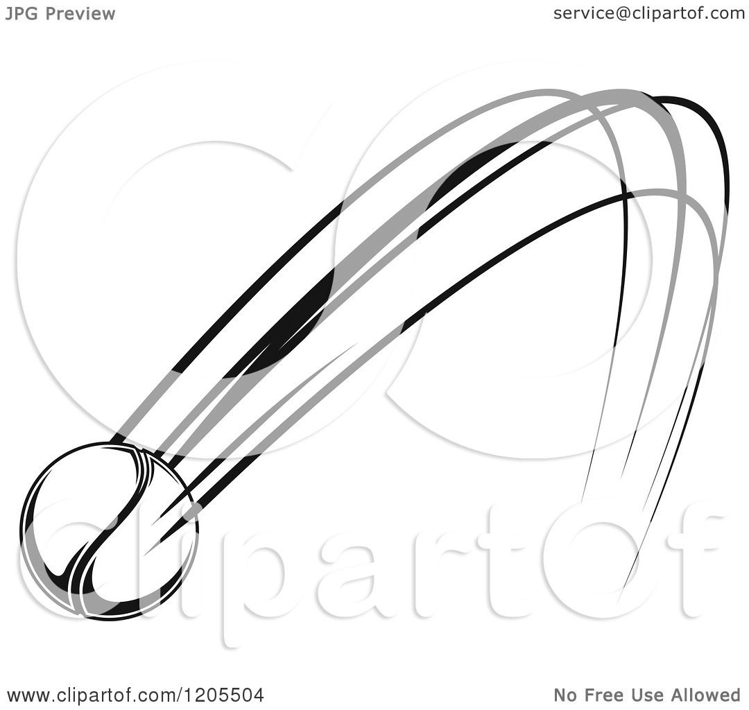 1080x1024 Clipart Of A Black And White Flying Tennis Ball 5