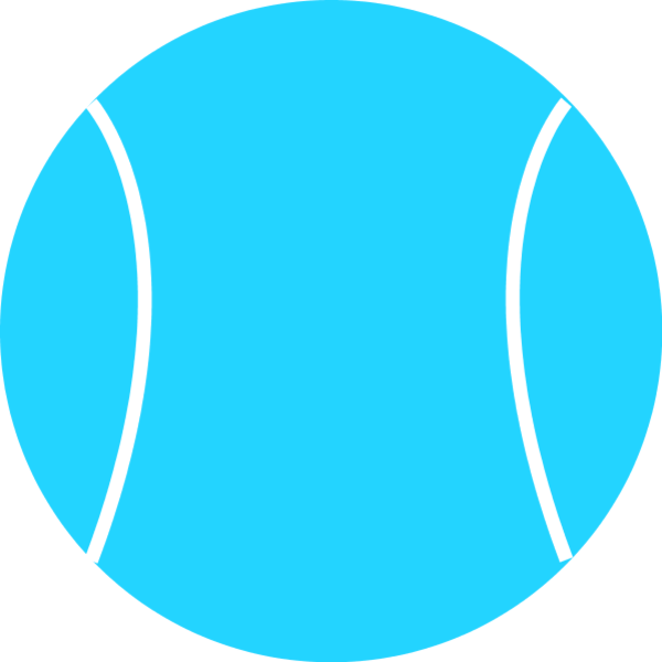600x600 Tennis Ball Vector Clip Art 2