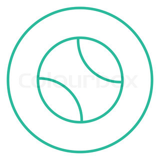 320x320 Tennis Ball Vector Sketch Icon Isolated On Background. Hand Drawn