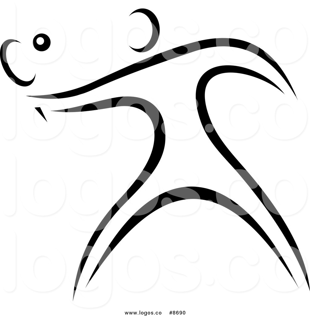 1024x1044 Royalty Free Vector Of A Black And White Tennis Logo By Vector