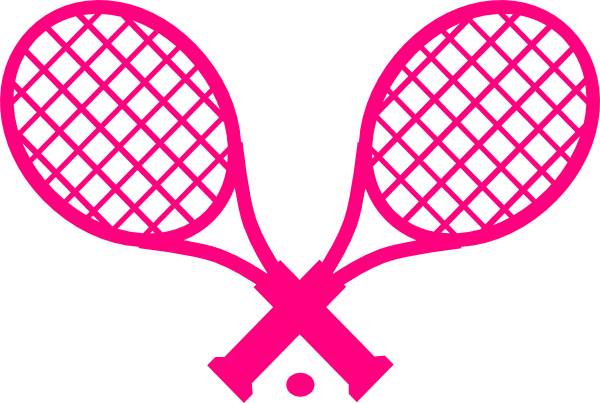 600x403 Pink Tennis Racquet Clip Art