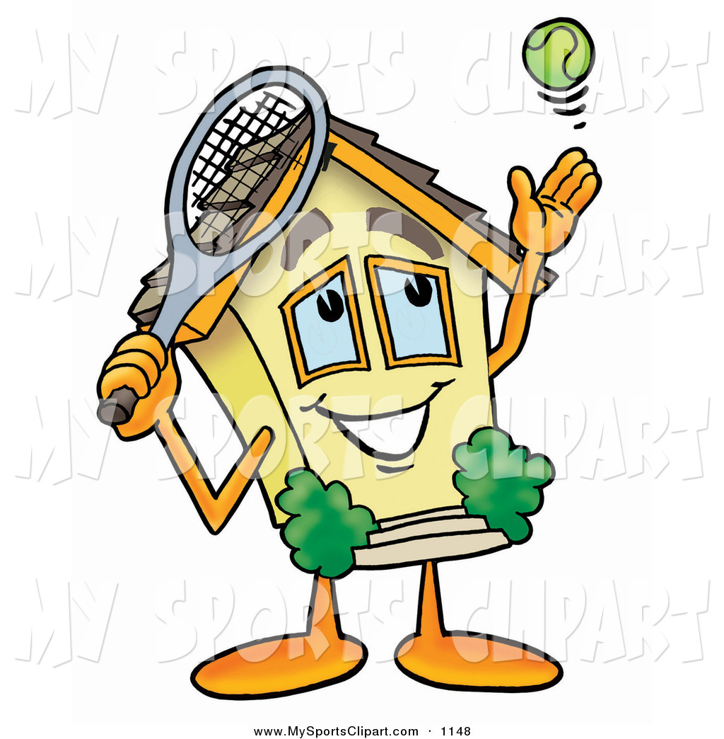 1024x1044 Sports Clip Art Of A Smiling House Mascot Cartoon Character