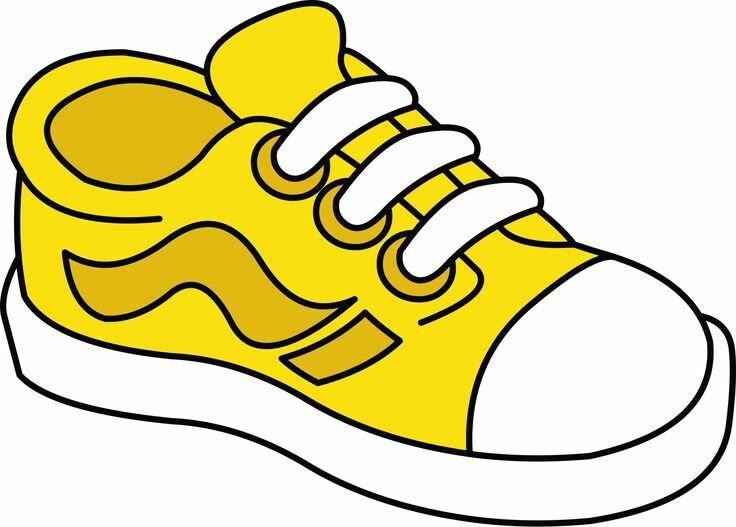 736x527 Tennis Shoe Yellow Shoes Cliparts Free Download Clip Art