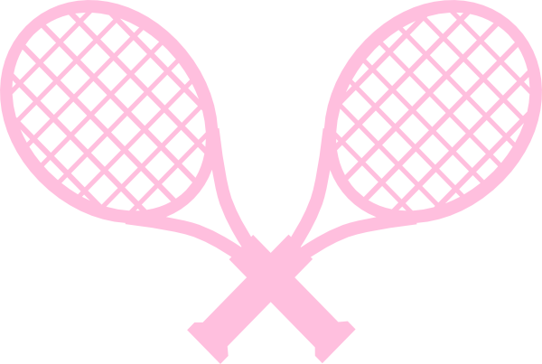 600x403 Pink Tennis Rackets Clip Art