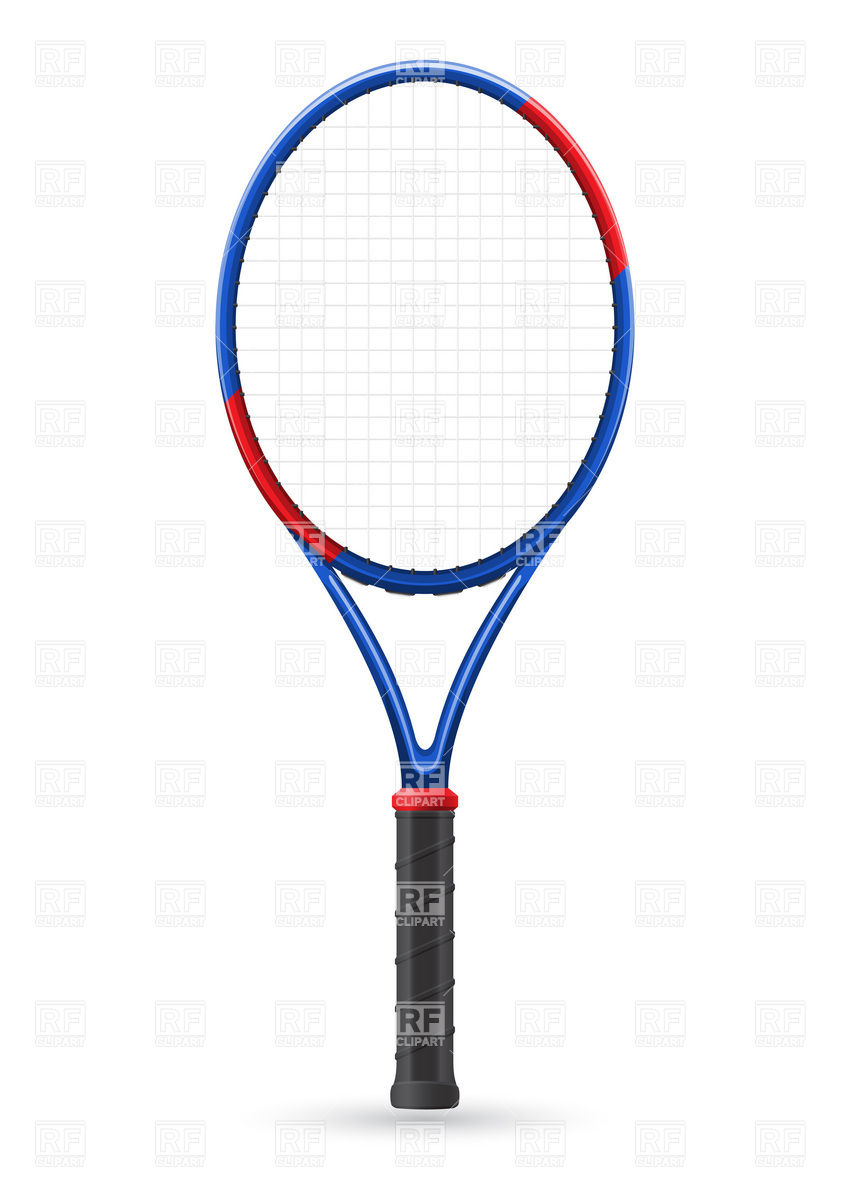 843x1200 Tennis Racket Royalty Free Vector Clip Art Image