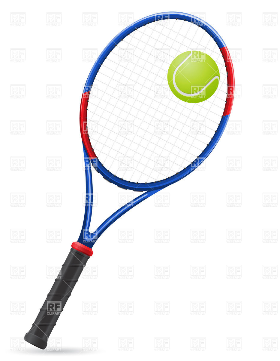 933x1200 Tennis Racket And Ball Royalty Free Vector Clip Art Image
