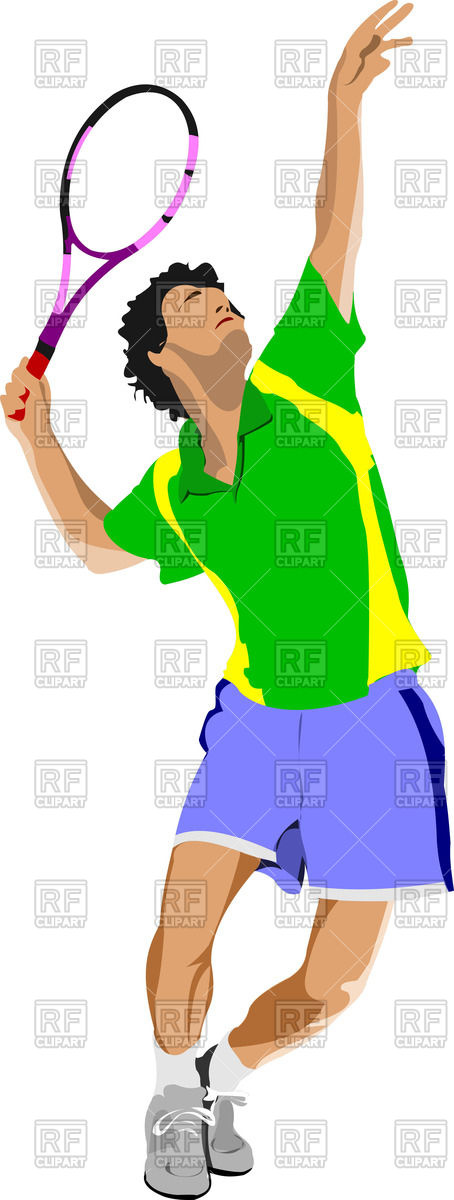 454x1200 Silhouette Of Woman Tennis Player In Action Royalty Free Vector