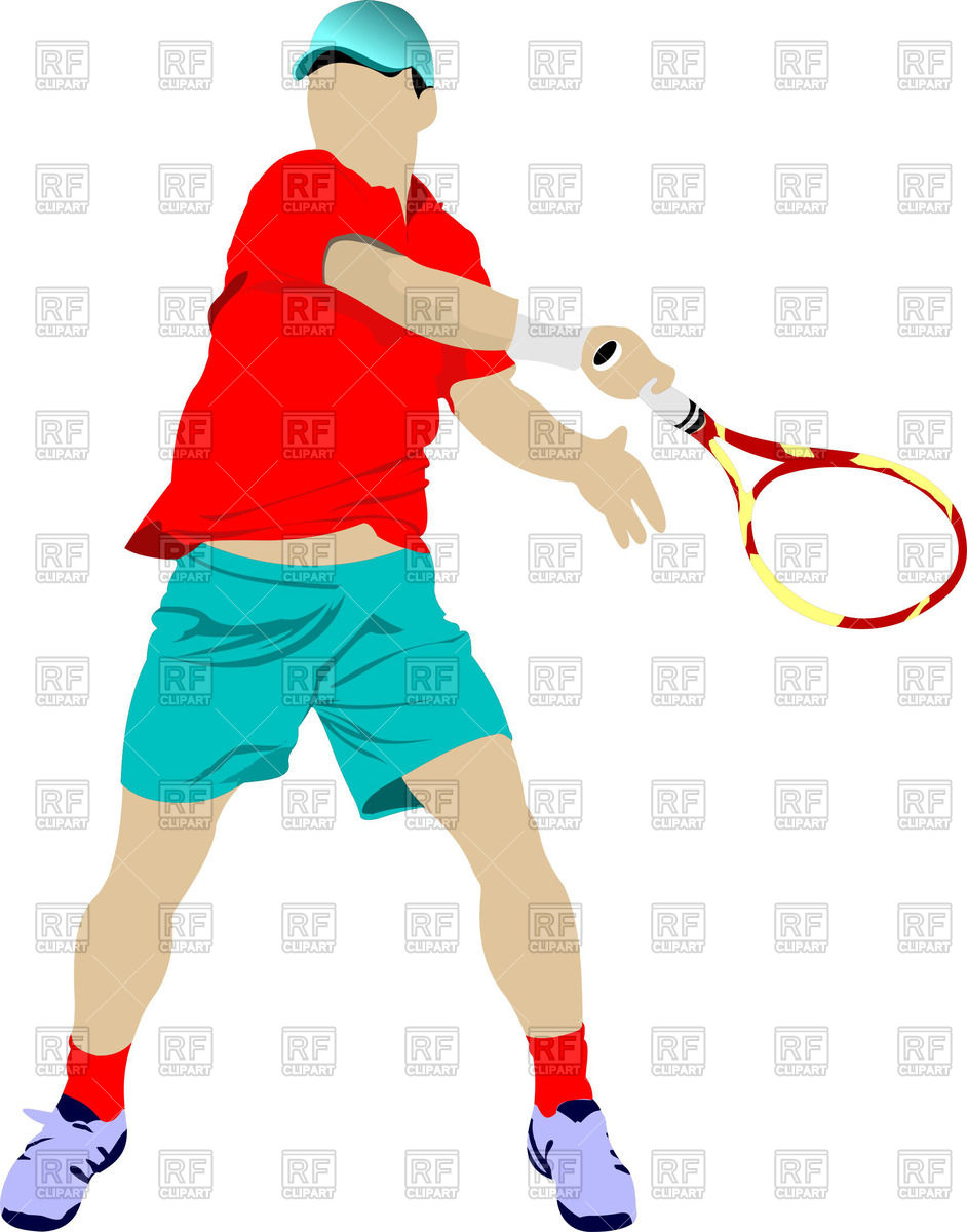942x1200 Tennis Player With Racket
