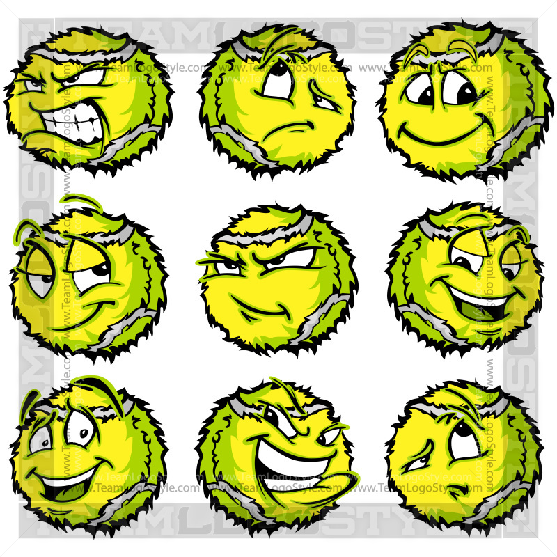 800x800 Cartoon Tennis Ball