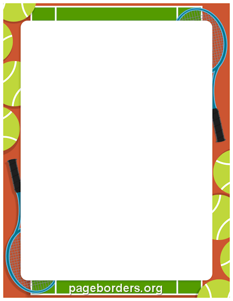 470x608 Tennis Border Clip Art, Page Border, And Vector Graphics