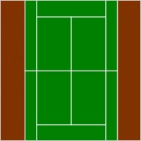 200x200 Tennis Court Clipart