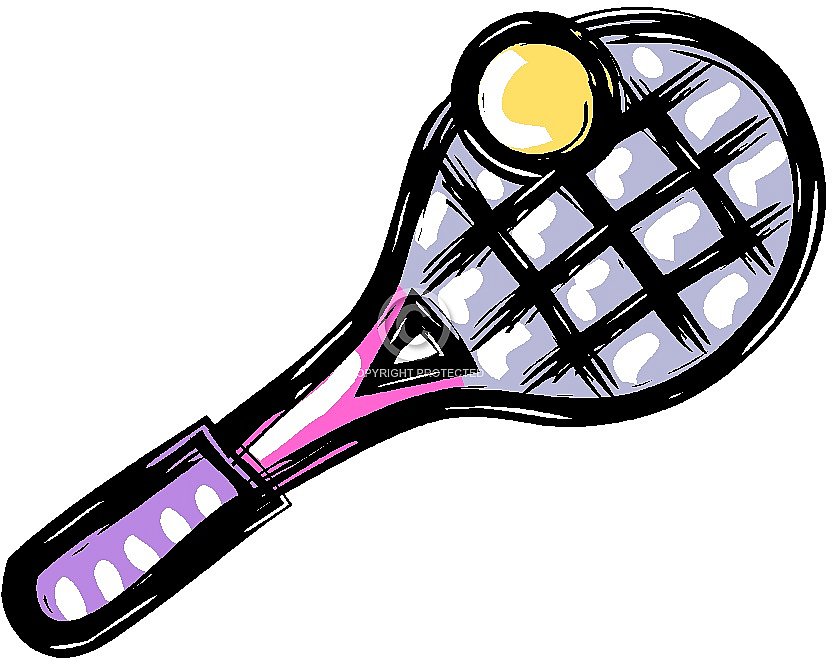 833x665 Free Tennis Clipart