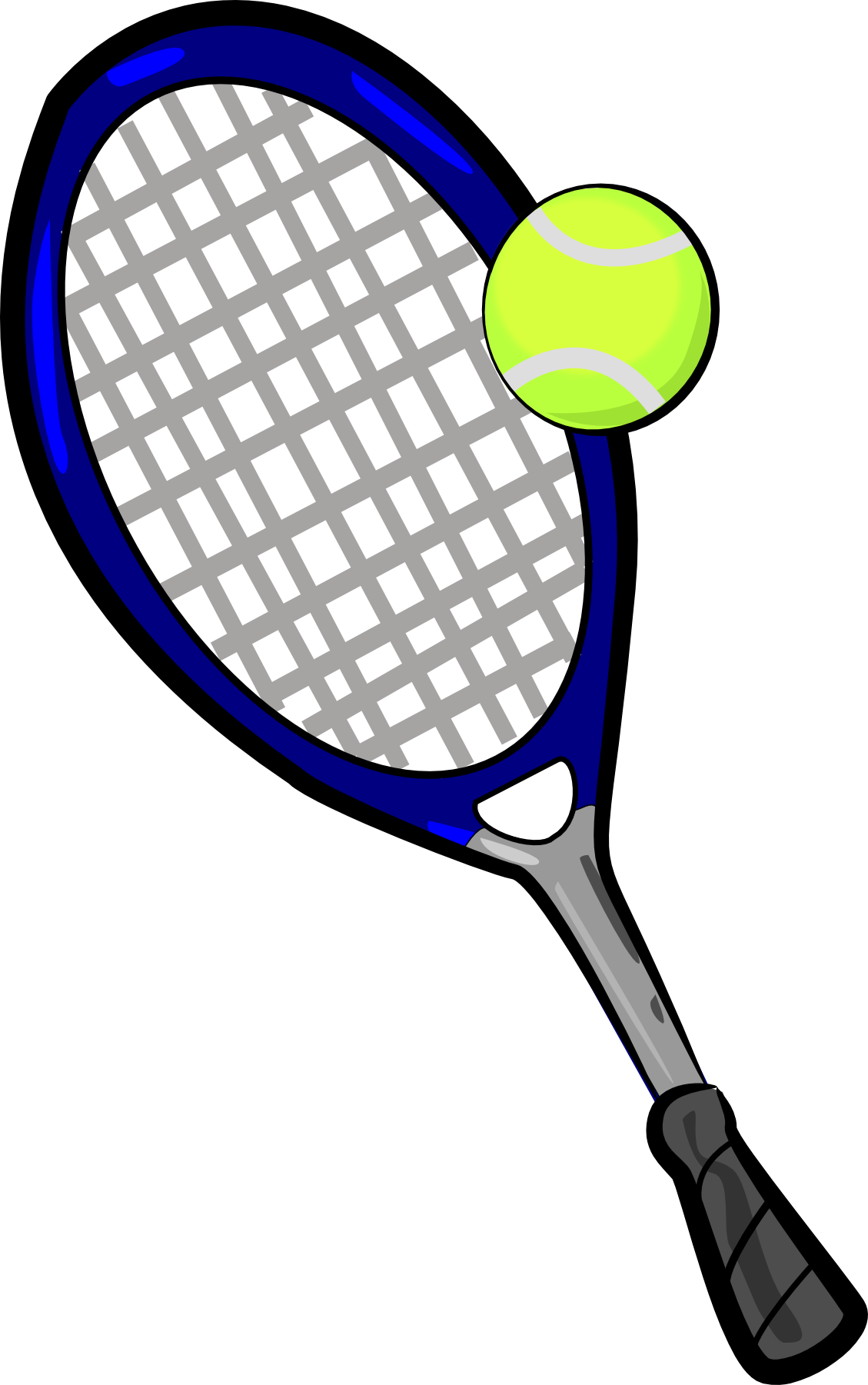 1129x1801 Free Tennis Racket Clipart Image