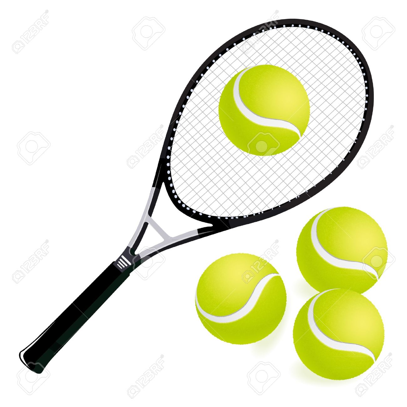 1300x1300 Tennis Racket Stock Illustrations, Cliparts And Royalty Free