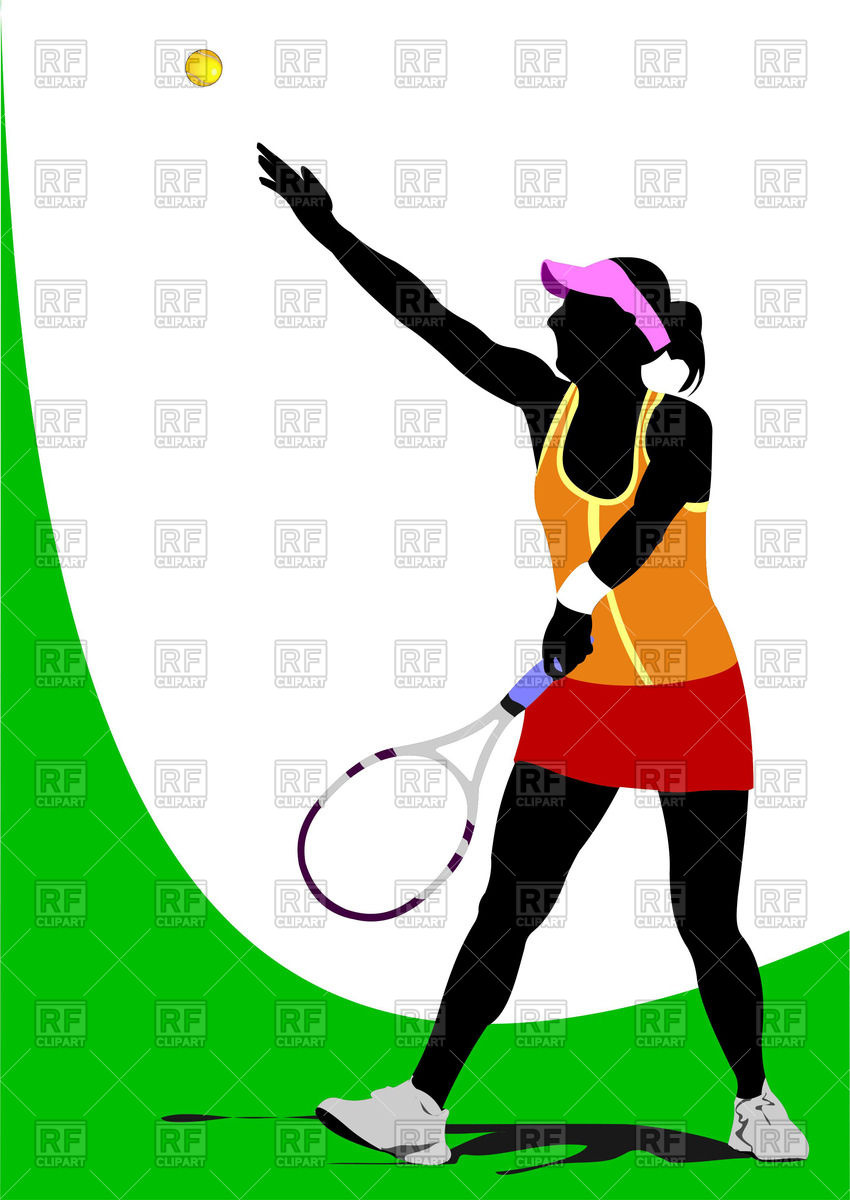 850x1200 Silhouette Of Woman Tennis Player Hits The Ball Royalty Free