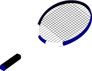 297x228 Blue Tennis Racquet Clip Art