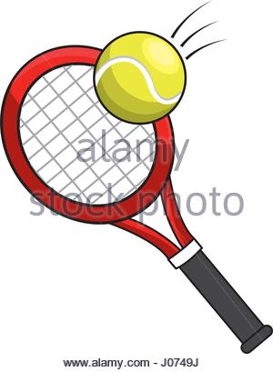 300x409 Color Racket And Tennis Ball Icon Stock Vector Art Amp Illustration