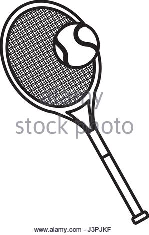 299x470 Drawing Tennis Ball Sport Competition Element Stock Vector Art