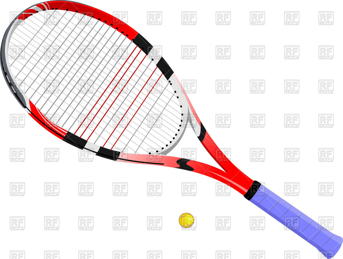 1200x909 Tennis Racket And Ball Royalty Free Vector Clip Art Image