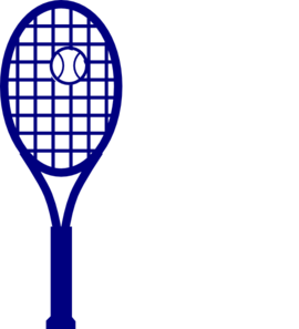 270x297 Blue Tennis Racket Clip Art