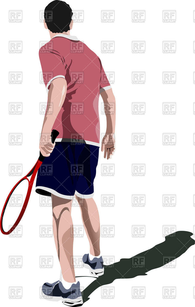 761x1200 Silhouette Of Tennis Player