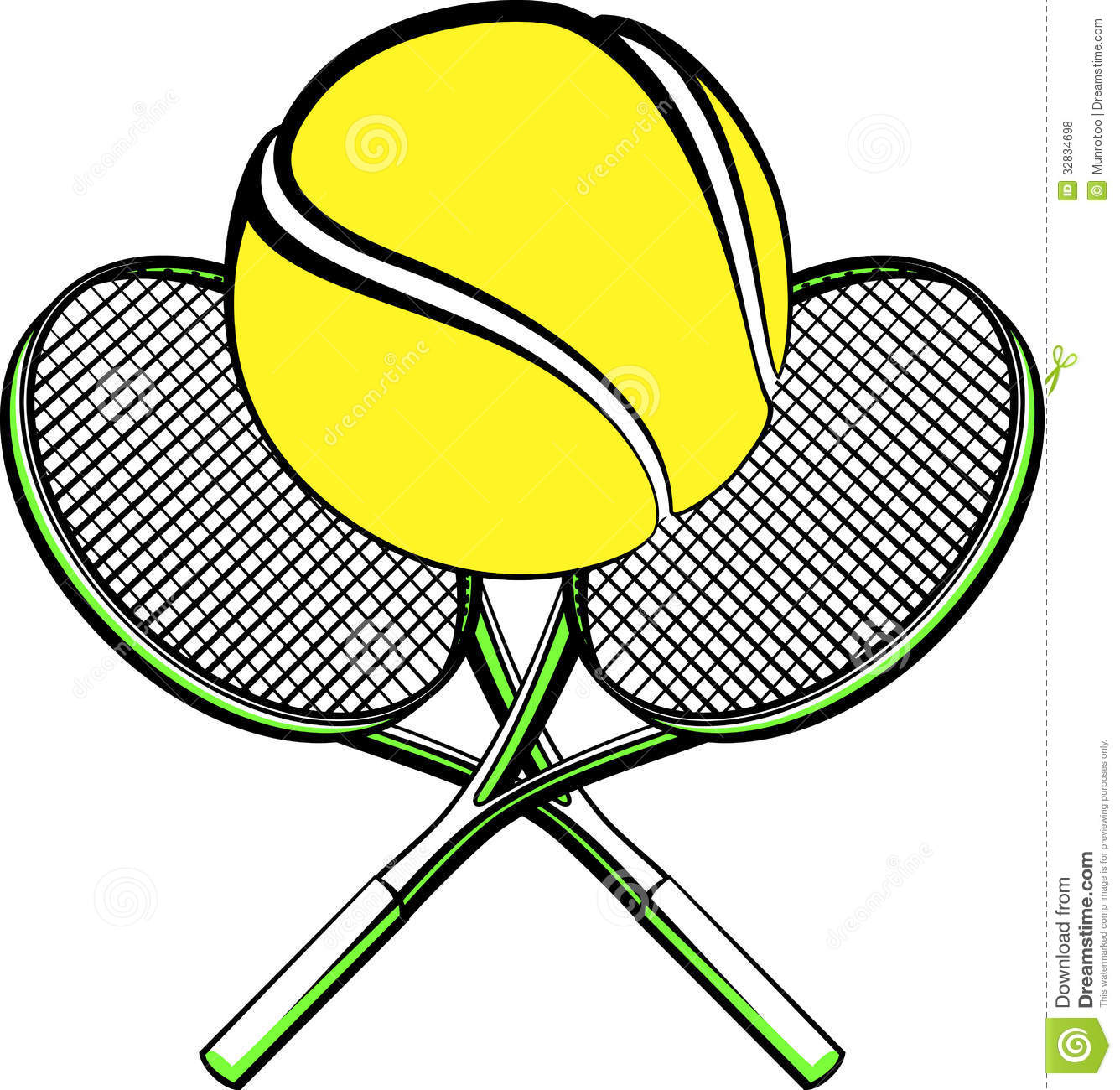 1336x1300 Tennis Ball Clipart Crossed