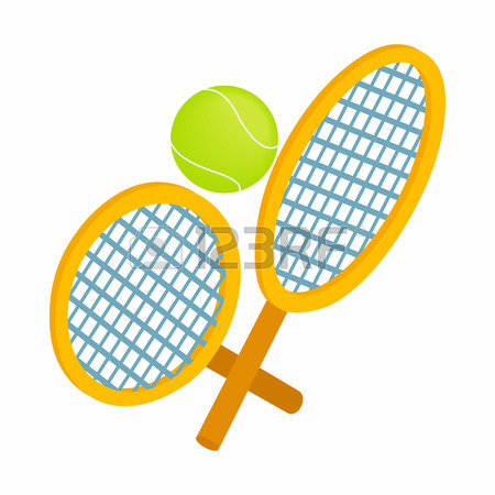 450x450 Tennis Player Icon In Cartoon Style On A White Background Royalty