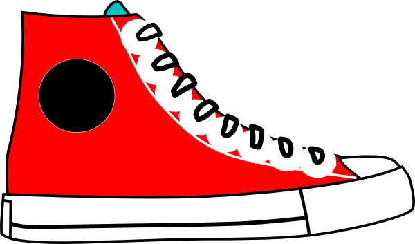 600x353 Sneakers Clipart Red Shoe