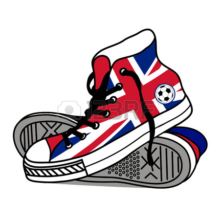 450x450 Drawing Old Athletic Shoes Royalty Free Cliparts, Vectors,