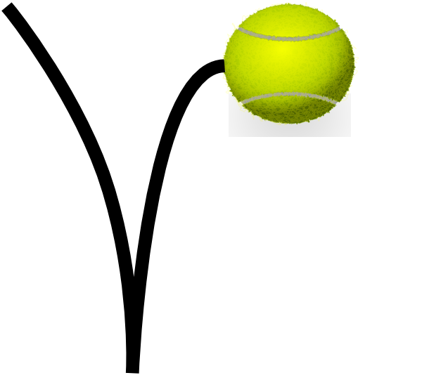 600x541 Tennis Ball Bounce Clip Art