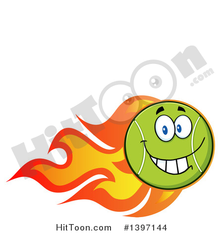 450x470 Tennis Ball Character Clipart