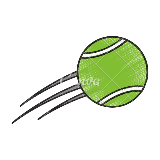 550x550 Flying Tennis Ball