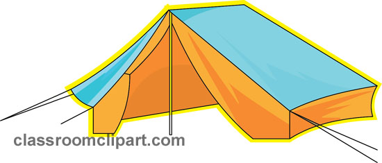 550x235 Camping Tent Clipart