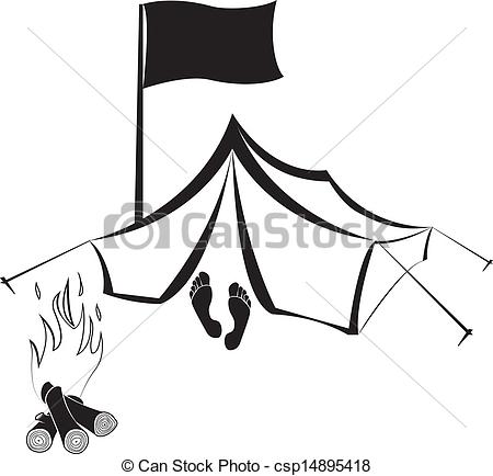 450x434 Tent Clipart Logo Vector