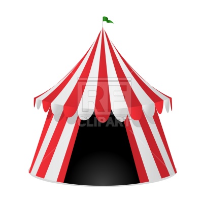 400x400 Circus Tent Royalty Free Vector Clip Art Image