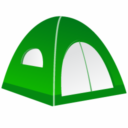 256x256 Tent Icon Fishing Equipment Iconset Dapino