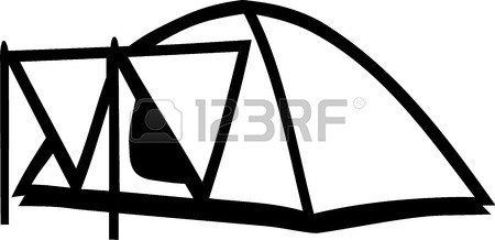 450x218 Outline Tent Royalty Free Cliparts, Vectors, And Stock