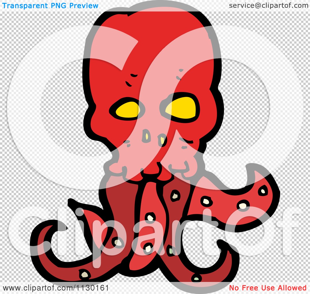 1080x1024 Tentacle Clipart Red