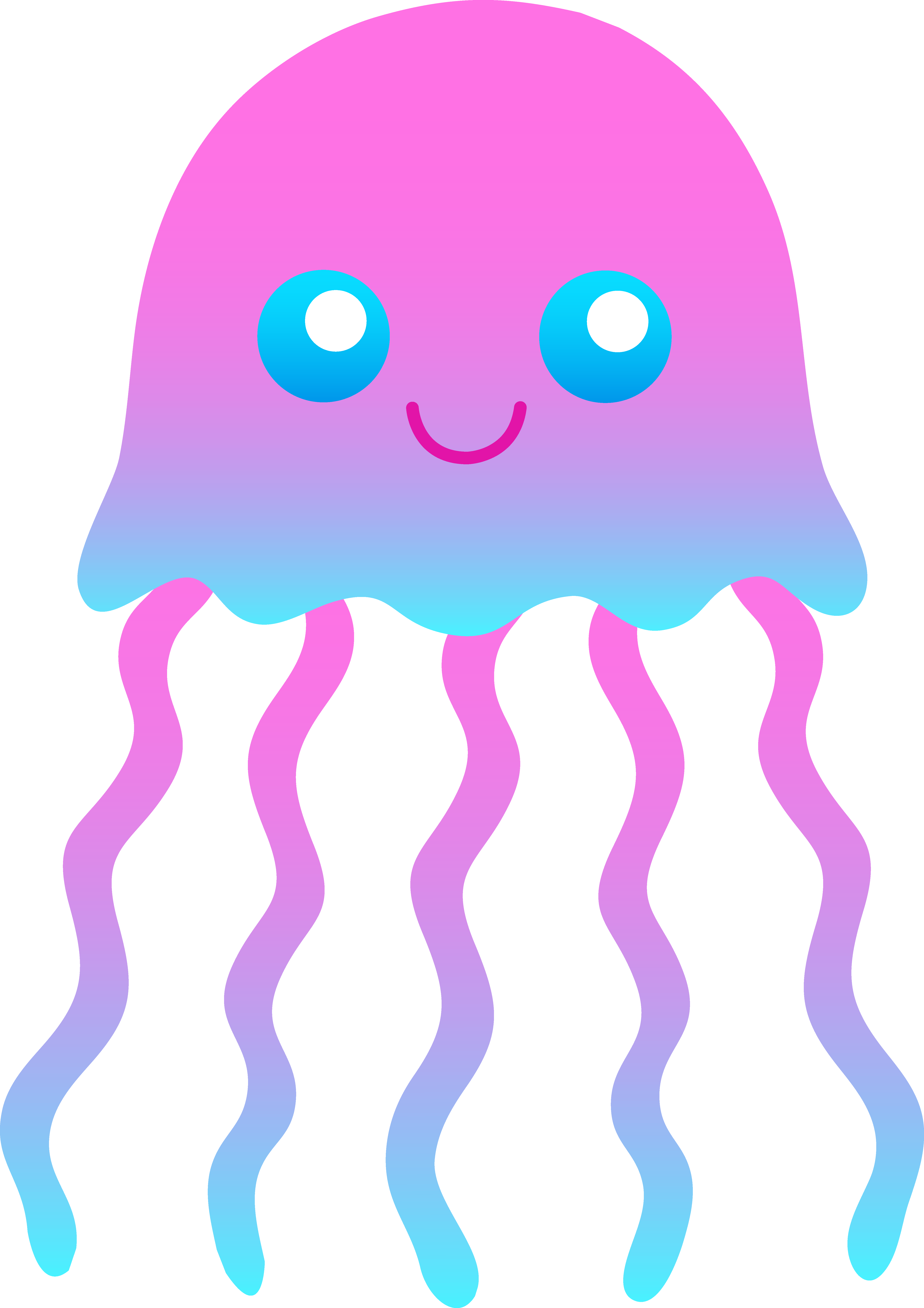 5204x7364 Jellyfish Clip Art