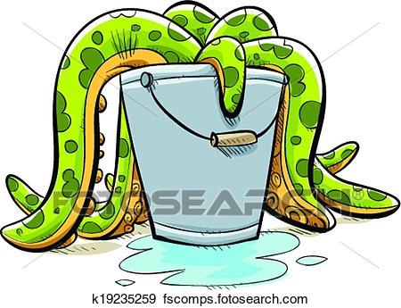 450x345 Clip Art Of Tentacle Bucket K19235259