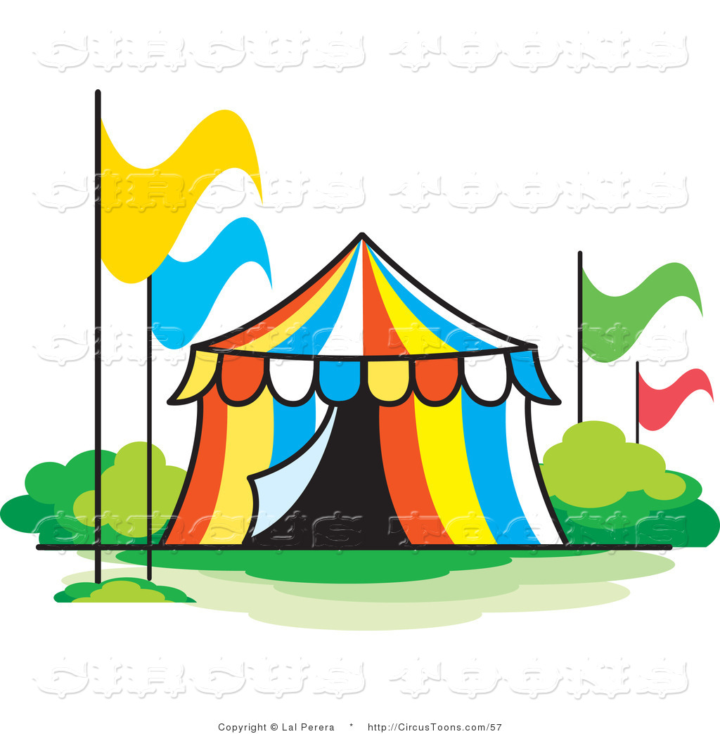 1024x1044 Circus Clipart Of A Colorful Striped Circus Tent With Four