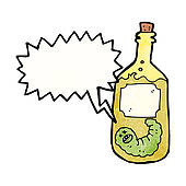 170x170 Clip Art Of Cartoon Tequila Bottle K14864557