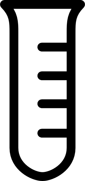 282x598 Empty Clear Test Tube Clip Art